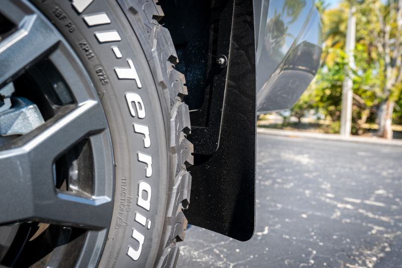 Toyota 4Runner Mud Flaps - Rally Armor - UR Series - Black with White Logo - `25-`27